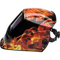 Casque de soudeur autonoircissant Leadhead, 3,8" lo x 3,4" la Champ de vision, Teinte 9 - 13 R.M.G. Prévention