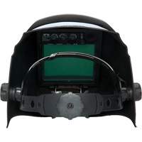 Casque de soudeur autonoircissant Leadhead, 3,8" lo x 3,4" la Champ de vision, Teinte 9 - 13, Noir R.M.G. Prévention