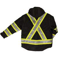 Manteau de s&eacute;curit&eacute; 4-en-1 en tissu ind&eacute;chirable, Polyester, Noir, T-petit R.M.G. Prévention