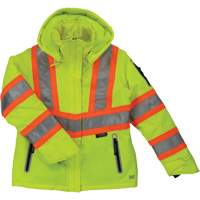 Manteau de s&eacute;curit&eacute; isolant et extensible pour femmes, Polyester, Jaune lime haute visibilit&eacute;, T-petit R.M.G. Prévention