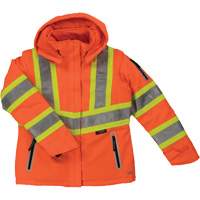 Manteau de s&eacute;curit&eacute; isolant et extensible pour femmes, Polyester, Orange haute visibilit&eacute;, T-petit R.M.G. Prévention