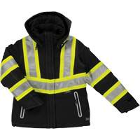 Womens Insulated Flex Safety Jacket, Polyester, Black, X-Small R.M.G. Prévention