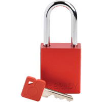 Lockout Padlock, Safety Padlock, Keyed Different, Aluminum, 1-1/2" Width R.M.G. Prévention