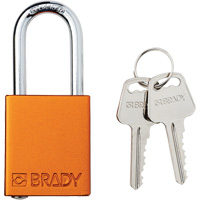Lockout Padlock, Safety Padlock, Keyed Different, Aluminum, 1-1/2" Width R.M.G. Prévention