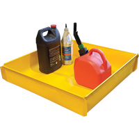 Flexible Utility Tray, 12" L x 12" W x 2 US gal. Spill Capacity R.M.G. Prévention