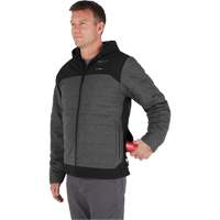 Veste chauffante M12 QuietShell avec pile, Hommes, Petit, Gris R.M.G. Prévention