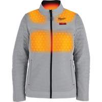 Manteau chauffant M12 Axis avec pile, Femmes, Petit, Gris R.M.G. Prévention