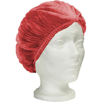 RONCO Care Pleated Bouffant Cap, Polypropylene, 24", Red R.M.G. Prévention