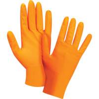 Heavyweight Tactile Grip Examination Gloves, Small, Nitrile, 8-mil, Powder-Free, Orange R.M.G. Prévention