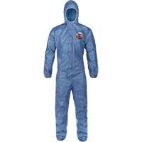 Hooded Coveralls, Large, Blue, MicroMax&reg; VP R.M.G. Prévention