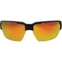 Pumori Safety Glasses, Red/Mirror Lens, Anti-Scratch, ANSI Z87+/MCEPS GL-PD 10-12/Meets/Exceeds CSA Z94.3 R.M.G. Prévention