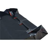 Berme d&eacute;ployable &agrave; mur IBX, Capacit&eacute; 268 gal. US, 6' la x 6' lo x 12" h, Support &agrave; encliqueter R.M.G. Prévention