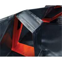 Berme d&eacute;ployable &agrave; mur IBX, Capacit&eacute; 268 gal. US, 6' la x 6' lo x 12" h, Support &agrave; encliqueter R.M.G. Prévention