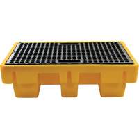 2-Drum Spill Pallet, 61 US gal. Spill Capacity, 51.5" x 36" x 15" R.M.G. Prévention