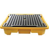 4-Drum Spill Pallet, 66 US gal. Spill Capacity, 57.5" x 57.5" x 12" R.M.G. Prévention