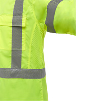 Chemise de travail &agrave; manches longues et X au dos Bisley avec X-Airflow, Poly-coton, Petit, Jaune lime haute visibilit&eacute; R.M.G. Prévention