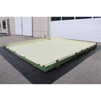 Easy-Riser Insta-Berm, 134 US gal. Capacity, 6' W x 6' L x 6" H, Hinge Bracket R.M.G. Prévention