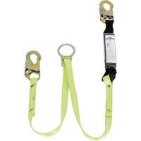 SA-5405-4 Shock Absorbing Lanyard, 4', Snap Hook Center, Snap Hook Leg Ends, Polyester R.M.G. Prévention