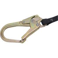 SA-6402-4 Shock Absorbing Lanyard, 4', Form Hook Center, Snap Hook Leg Ends, Polyester R.M.G. Prévention