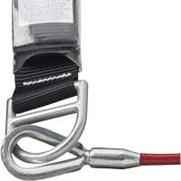 SA-5500-4 Shock Absorbing Lanyard, 4', Snap Hook Center, Snap Hook Leg Ends, Galvanized Steel R.M.G. Prévention