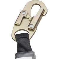 SA-5502-6 Shock Absorbing Lanyard, 6', Form Hook Center, Snap Hook Leg Ends, Galvanized Steel R.M.G. Prévention