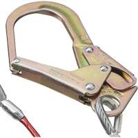 SA-55522-4 PVC-Coated Shock Absorbing Lanyard, 4', Form Hook Center, Snap Hook Leg Ends, Galvanized Steel R.M.G. Prévention