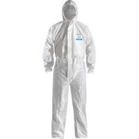 CoverMe XP1800  Type 5/6 Coveralls with Hood, Medium, White, Microporous R.M.G. Prévention