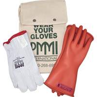 Ensemble de gants isolants en caoutchouc pour l'&eacute;lectricit&eacute;, ASTM classe 0, Taille 8, 11" lo R.M.G. Prévention