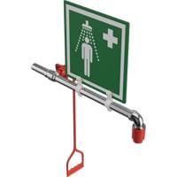 Douche de rinçage, Montage sur canalisation circulaire R.M.G. Prévention