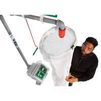 Trousse d'analyse de douche de s&eacute;curit&eacute; avec seau et manchon de douche R.M.G. Prévention