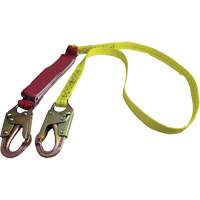 External Energy Absorber Lanyard with 3/4" Hook, 6', Snap Hook Center, Snap Hook Leg Ends, Polyester R.M.G. Prévention