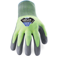 Gants r&eacute;sistant &agrave; la coupe & l'abrasion Helix 2057, Taille 6/T-petit, Calibre 13, Rev&ecirc;tement Polyur&eacute;thane, Enveloppe en PEHP, ASTM ANSI niveau A4/EN 388 niveau C R.M.G. Prévention