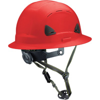 Casque Fibre Metal de style escalade avec bordure compl&egrave;te, R&eacute;pond aux normes CSA type 2, Suspension Rochet, Ventil&eacute; R.M.G. Prévention