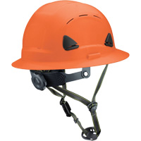 Casque Fibre Metal de style escalade avec bordure compl&egrave;te, R&eacute;pond aux normes CSA type 2, Suspension Rochet, Ventil&eacute; R.M.G. Prévention
