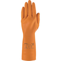 AlphaTec&reg; 87-208 Heavy-Duty Chemical-Resistant Gloves, Size 7, 12.8" L, Rubber Latex, Cotton/Flock-Lined Inner Lining, 29.5-mil R.M.G. Prévention