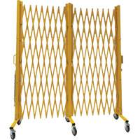Barri&egrave;re extensible, 84" h x 20' lo, Jaune R.M.G. Prévention