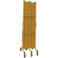 Barri&egrave;re extensible, 84" h x 20' lo, Jaune R.M.G. Prévention