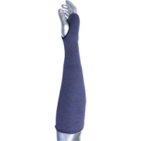 Manchette ASP &agrave; 2 plis avec trou pour pouce ECO Series Kut Gard, Aramide, 14", ASTM ANSI niveau A3, Mauve R.M.G. Prévention