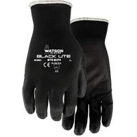 391 Stealth Black Lite Gloves, X-Small, Polyurethane Coating, Polyester Shell R.M.G. Prévention