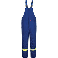 Bizflame&reg; 88/12 Insulated Bib Pants, Cotton/Nylon, Small, Blue R.M.G. Prévention