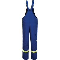 Bizflame&reg; 88/12 Insulated Bib Pants, Cotton/Nylon, Small, Blue R.M.G. Prévention