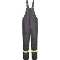 Bizflame&reg; 88/12 Insulated Bib Pants, Cotton/Nylon, Small, Grey R.M.G. Prévention