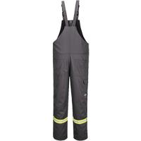 Bizflame&reg; 88/12 Insulated Bib Pants, Cotton/Nylon, Small, Grey R.M.G. Prévention