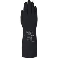 Gants d,usage moyen r&eacute;sistants aux produits chimiques AlphaTec 38001PP, Taille 7, 14" lo, Caoutchouc butyle, 14 mils R.M.G. Prévention