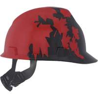 Casque sp&eacute;cialis&eacute; V-Gard, Suspension Rochet, Noir/Rouge R.M.G. Prévention