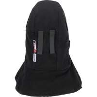 Doublure matelass&eacute;e ignifug&eacute;e Pioneer 765A pour casque de s&eacute;curit&eacute; avec un long cou et embout buccal amovible, Noir/Gris, Coton/FR-Tech/Modacrylique/Nylon R.M.G. Prévention