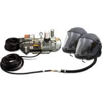 2-Worker DEFENDER Supplied Air Shield & Helmet System R.M.G. Prévention
