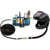 1-Worker DEFENDER Supplied Air Shield & Flip-Front Welding Helmet System R.M.G. Prévention