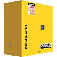 Utili-Guard+ Flammable Safety Cabinet, 30 gal., 1 Door, 43" W x 44" H x 22" D R.M.G. Prévention