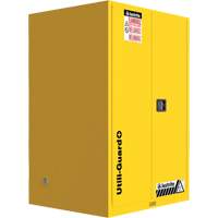 Utili-Guard+ Flammable Safety Cabinet, 45 gal., 2 Door, 43" W x 65" H x 22" D R.M.G. Prévention